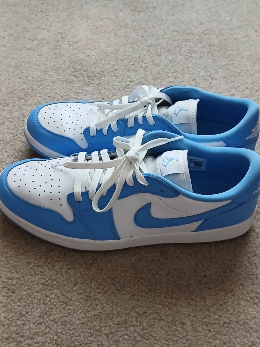 Nike Air Jordan 1 low UNC Mens Golf Shoes